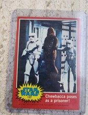 Vintage 1977 Star Wars Trading Card Red Series 2 #117 Chewbacca poses Ungraded  picture