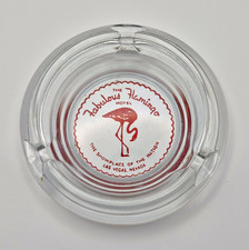 Vintage Fabulous Flamingo Hotel Las Vegas Nevada Glass Casino Ashtray picture