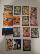 Vintage 1999 Topps Pokemon Card Lot 15 Cards Charizard E6 Raichu Foil Blastoise picture