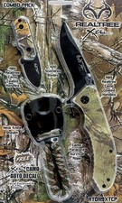 Realtree Xtra EDC Folding Knife and Neck Sheath Survival Paracord Combo picture