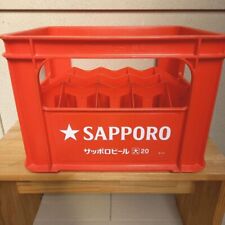 SAPPORO BEER 21oz 20 Bottles Bottled Beercase Empty Plastic Crate Import Japan picture