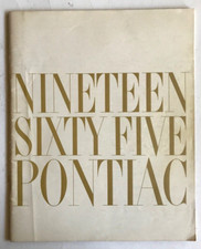 NINETEEN SIXTY FIVE  PONTIAC 1965: CAR BROCHURE - 48 PAGES picture