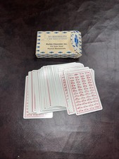 1962 Vintage Barber Chevrolet Maynard, Massachusetts Deck Of Playing Cards Compl picture