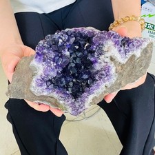 3.96LB Natural amethyst crystal cave raw stone mineral specimen 1800g picture