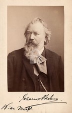 Johannes Brahms Signed Autograph RPPC Photo Postcard COPY picture
