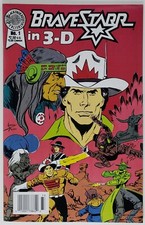 BRAVESTARR IN 3-D 1 Blackthorne Comics 1987 No 3D Glasses Filmation Cartoon picture