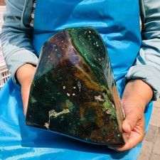 14.87 LB Natural Moss Agate Polished Freeform Large Specimen Healing 6482 picture