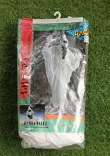 NOS Vintage 1980s GHASTRO Boogie Man Ghost Halloween Costume Adult Big Face picture
