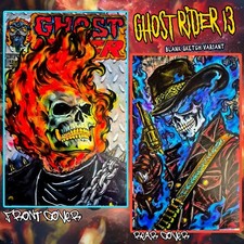 Ghost Rider 13 BossKong Original Art Sketch Cover 1/1  Blaze / Slade picture