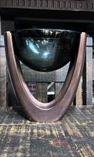 nambe hertiage collection pebble glass on Copper stand Neil Cohen MTO 458 2011 picture