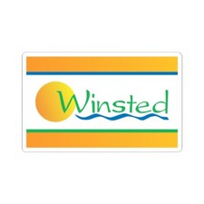 Flag of Winsted Minnesota (United States) STICKER Vinyl Kiss-Cut Decal picture