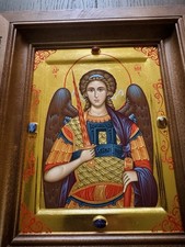 Hand-Painted Archangel Saint Michael Icon | Opening Kiot | St Elisabeth Convent picture