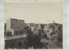 Grande Rue Arabe Alexandria Egypt Street Scene Cityscape c1870s VTG Photo picture