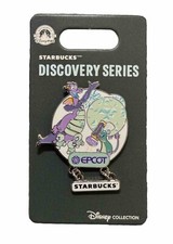 2024 Walt Disney World Starbucks Discovery Series Epcot Pin Figment Remy Frozen picture