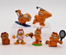 6 vtg Garfield Figs Applause, Enesco Tennis, Skiing, Golf, Easter Bunny, Skating picture