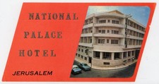 National Palace Hotel Jerusalem Israel Vintage Luggage Label picture