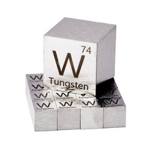 Tungsten Metal 25.4mm 1 Inch Density Cube 99.95% Pure NOT ALLOY OR CARBIDE picture
