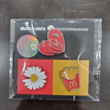 G-Dragon x McDonald’s PEACEMINUSONE Pin Set Korea Exclusive GD Collab New picture
