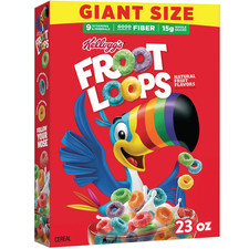 Kellogg'S Froot Loops Original Giant Size Breakfast Cereal 23 Oz picture