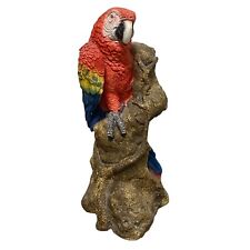 Scarlet Macaw Parrot Large Stone Figurine Animal Classics UDC Larry Miller 1991 picture