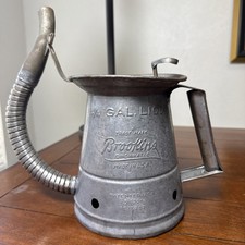 VINTAGE 1930’s BROOKINS Service Station Oil Can Made In USA Excellent picture