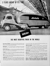 1937 Ad (10 1/4 X 13 1/4 inches) White Motor Co Labatt's Brewery Canada  Semi picture
