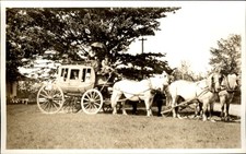 Tamworth New Hampshire NH Horse-Drawn Parade c1923 Real Photo Vintage Postcard picture
