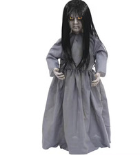 32in Creepy Girl Halloween Decoration Scary Standing Prop Indoor Home Decor picture