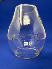 P&RRy clear embossed tall  railroad lantern globe  Philadelphia & Reading Ry picture