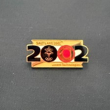 2002 Salt Lake City Lucent Technologies Sponsor 2002 Logo Staff Pin picture