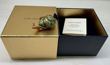2010 ESTEE LAUDER  SOLID PERFUME COMPACT SHIMMERING SNAIL JAY STRONGWATER  NEW picture