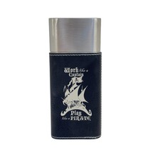 Cigar Case with Cutter - Work like a captain Play like a pirate Leather picture