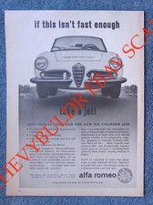 1963 Alfa Romeo Giulia Spider Vintage Ad 