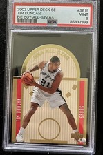 Upper Deck 2003 SE Tim Duncan Die Cut All-Stars SE15 Spurs PSA 9 picture