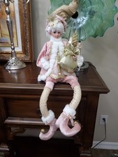 Martha Stewart Christmas Fantasy Fairy Elf Posable Shelf Sitter Yule Land 22-25' picture