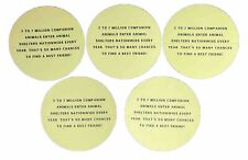 Dogwalkers Brand 2016 Dispensary Edition 2.5” Stickers LOT Green Yellow Backing picture