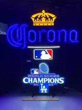 🌟 Corona 2024 LA Dodgers World Series Baseball MLB LED Beer Bar Sign Light picture