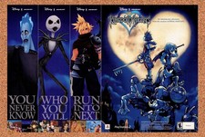 Kingdom Hearts PS2 Original 2002 4-Part Advertisement / Retro Promo v2 picture