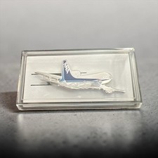 Vintage ANA All Nippon Airways Boeing 747 Airplane Tie Clip Japan Boxed picture