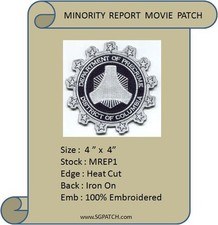 MINORITY REPORT MOVIE PRECRIME PATCH - IRON ON - MREP1 picture