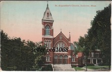 Andover MA postcard - old view of St Augustine's Church  1910s picture