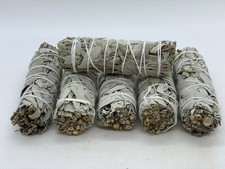 White Sage Smudge Stick, 4 Inches California White Sage Smudge Bundles, Bulk Lot picture