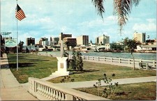 Tony Jannus Park Downtown Tampa Florida FL Postcard UNP VTG Plastichrome Unused picture