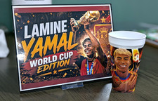 McDonald's Lamine Yamal WorldCup Collectible Multicolor Plastic Cup w/Miniposter picture