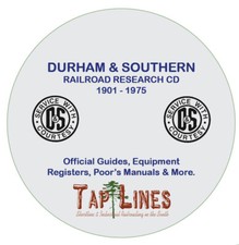 DURHAM & SOUTHERN RAILWAY D&S CF&N  HISTORICAL RESEARCH DOCUMENTS SCANNED TO CD  picture