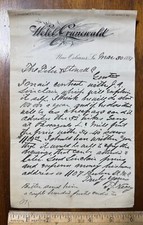 1897 half sheet letterhead Hotel Grunewald New Orleans LA picture