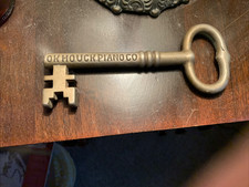 Antique O.K. Houck Piano Co Key To Memphis Cast Iron Advertising Key picture
