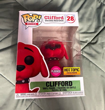 Funko Pop Books Clifford The Big Red Dog Clifford Flocked Hot Topic #28 Vinyl picture