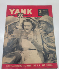 1944 YANK Army Weekly British Edition Rita Hayworth Pin-Up WWII PT Boats B-17 picture