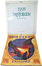 Vintage J.R.R. Tolkien 1995 with Original Packaging & 1996 LOR Art Calendar Lot picture